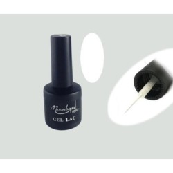 Moonbasa - gel lac cu pensula subtire - alb - 6 ml