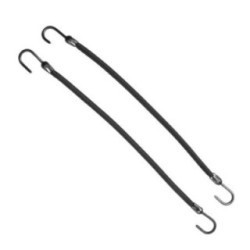 Eurostil | elastic pentru coc - negru - 12 buc - 00858