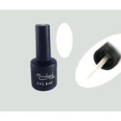 Moonbasa - gel lac cu pensula subtire - alb - 6 ml