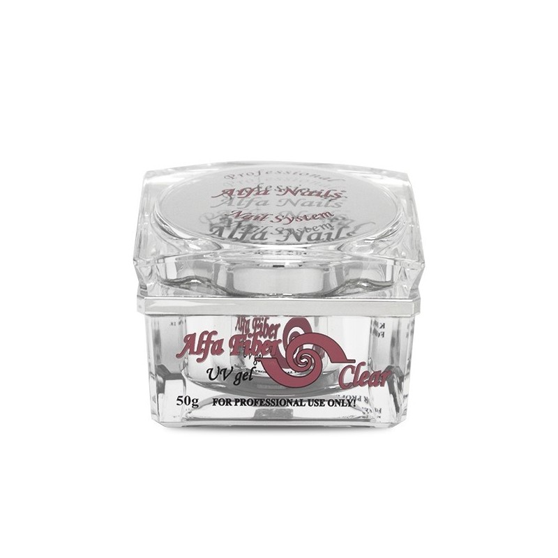 Alfa Nails | fiber uv gel clear - gel de constructie transparent - 50gr