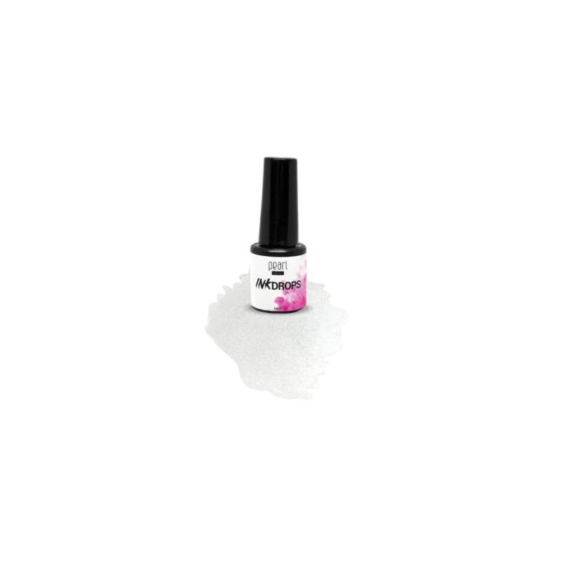Inkdrops - cerneala decorativa - argintiu metal - nr. 49 | Pearl Nails
